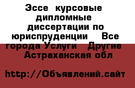 Эссе, курсовые, дипломные, диссертации по юриспруденции! - Все города Услуги » Другие   . Астраханская обл.